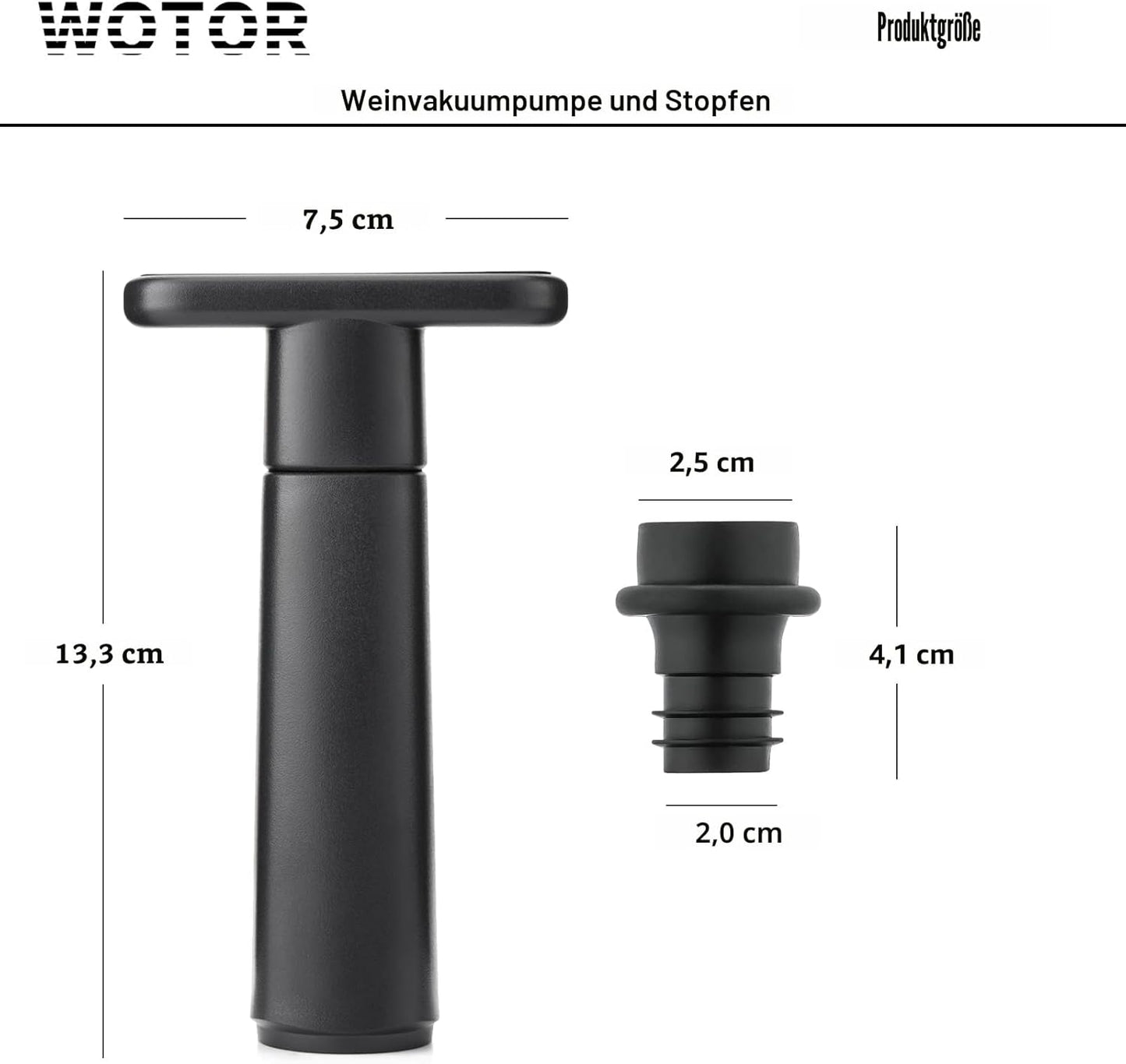 Vakuumpumpe til Vin - Wine Saver (med 4 eller 8 genanvendelige stoppe) - Wine Stoppers & Pourers - FMShop