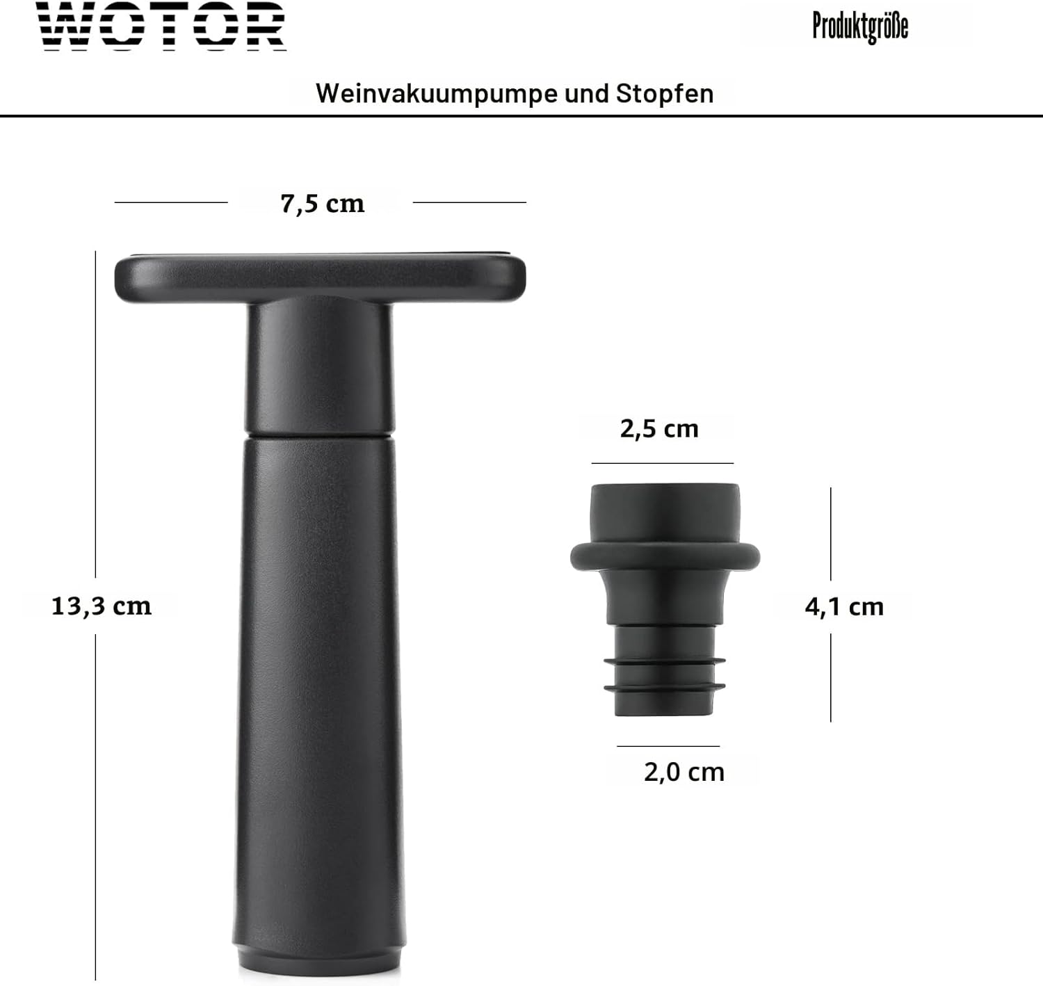 Vakuumpumpe til Vin - Wine Saver (med 4 eller 8 genanvendelige stoppe) - Wine Stoppers & Pourers - FMShop