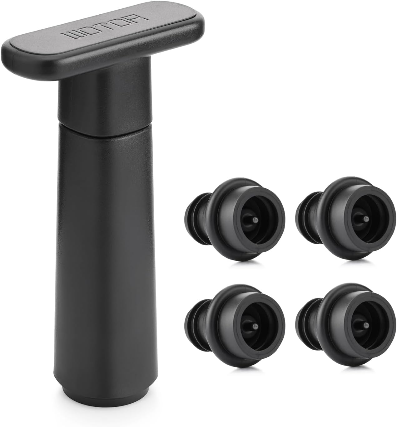 Vakuumpumpe til Vin - Wine Saver (med 4 eller 8 genanvendelige stoppe) - Wine Stoppers & Pourers - FMShop